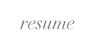 resume
